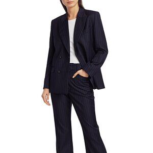 RE/DONE 70s Full Suit in Navy Pinstripe